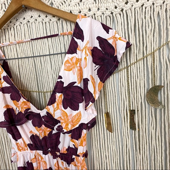 Maaji NWT Floral Backless Tiered Maxi Dress Size Small - Picture 5 of 13